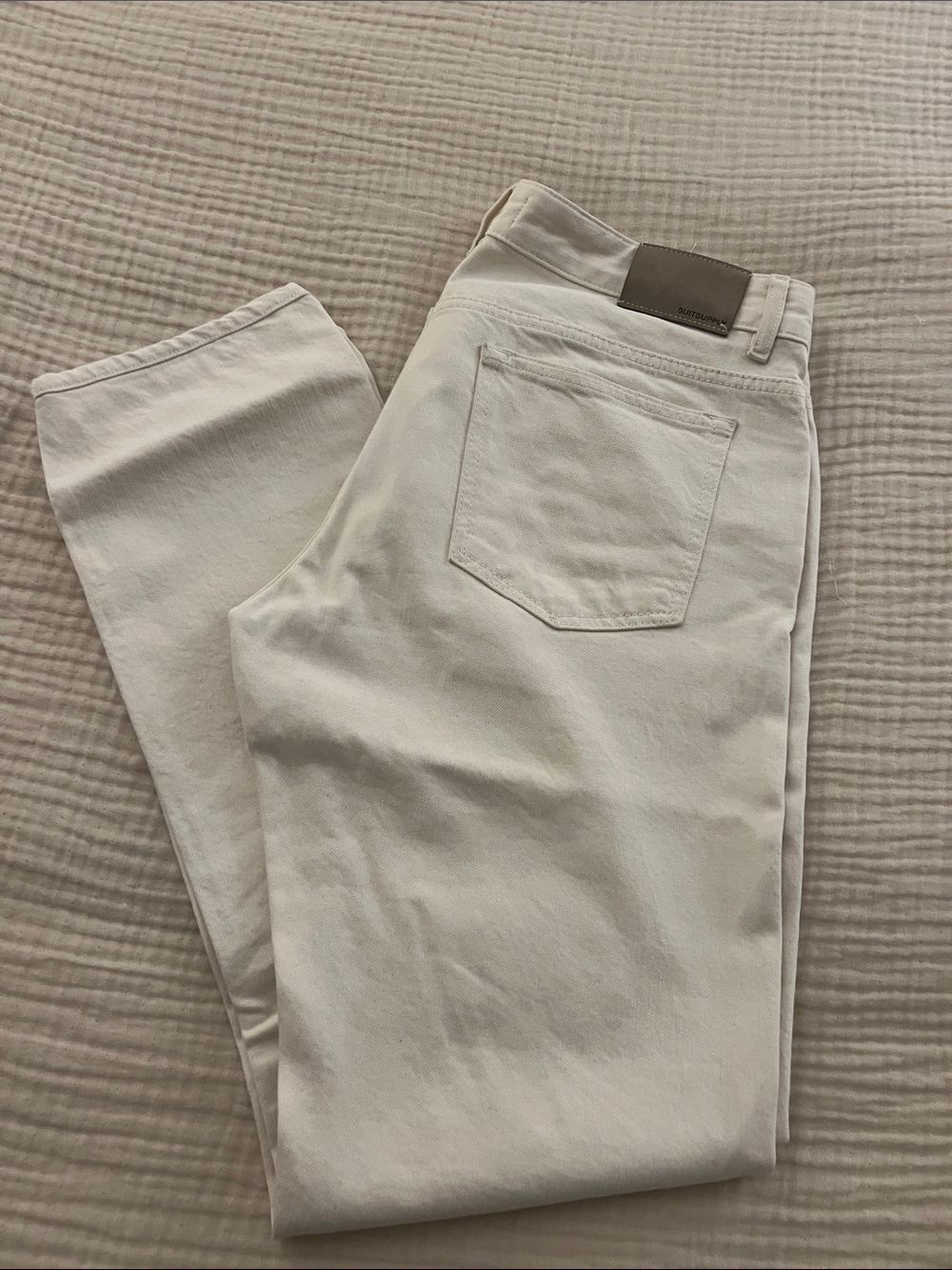 Suitsupply Slim Men’s Jeans in Off-White